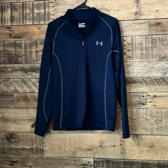 Under Armour Jackets & Blazers - Under Armour Collar Zip Navy Blue Jacket